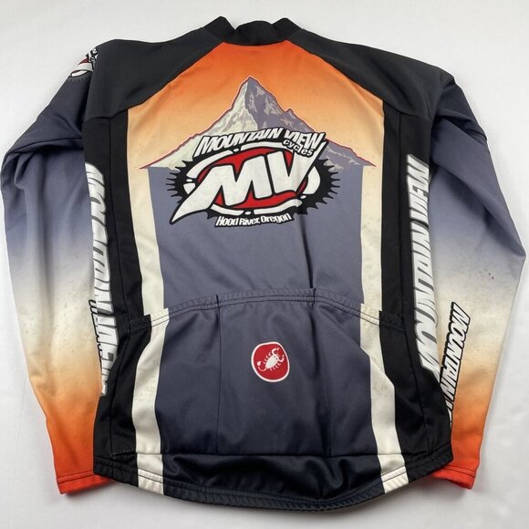 Castelli Cycling Jacket Men’s L Thermal Long Sleeve Fleece Lined Full Zip - Picture 2 of 15